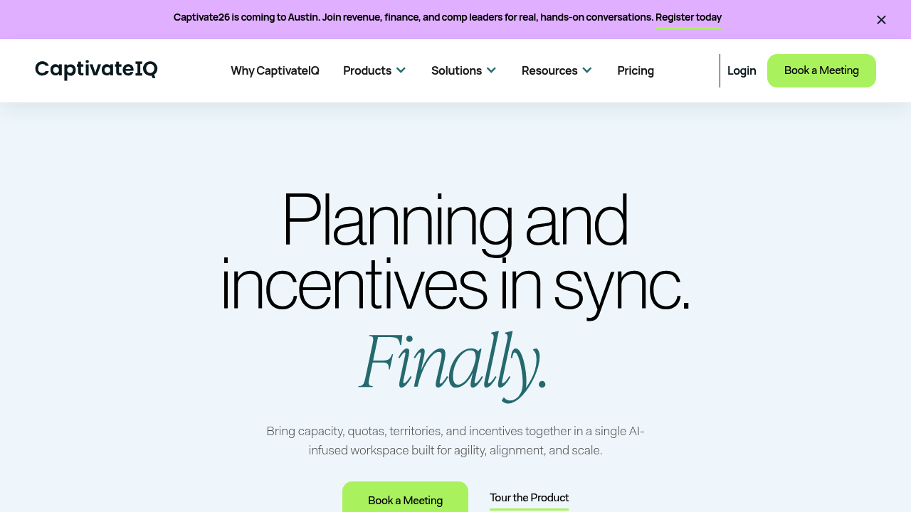 CaptivateIQ plan builder and commission modeling